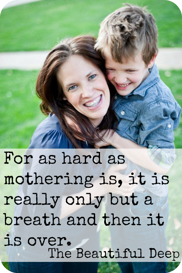 For eternity: Becoming an excellent {not perfect} mother {Day 21}